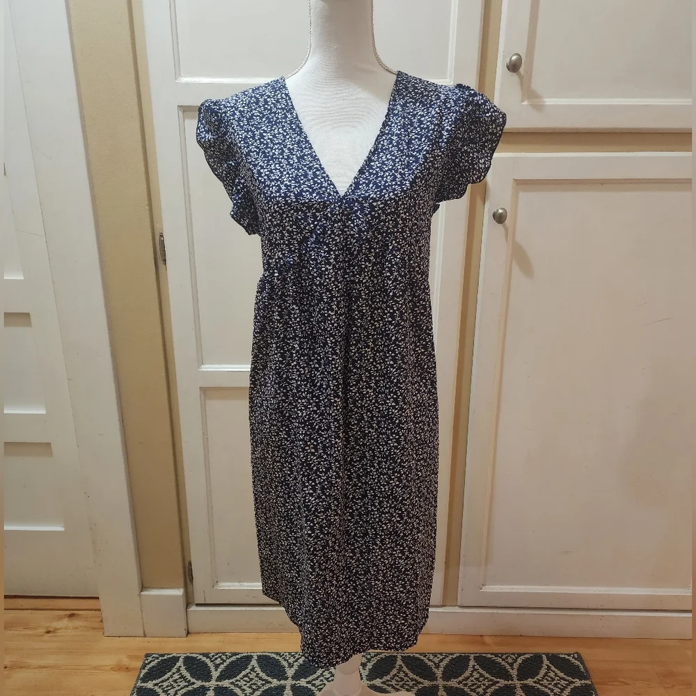 RANLEGE Women's Ditsy Floral Tunic Dress NWOT - Picture 2 of 13